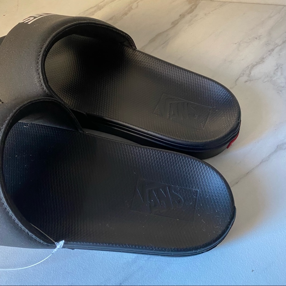NEW Vans Range Black Slide Sandals Men - Picture 3 of 4